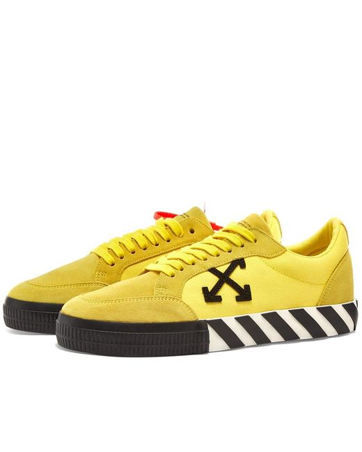Off-White c/o Virgil Abloh Yellow Vulcanized Sneakers For Men for men