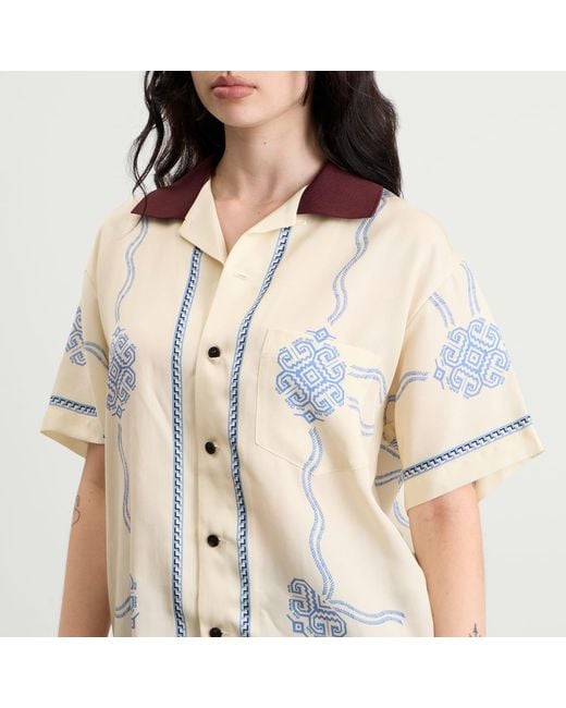 Toga Natural Toga Inner Print Short Sleeve Shirt
