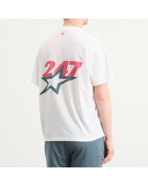 REPRESENT 247 White Represent Team 247 Star Print Oversized T-Shirt for men