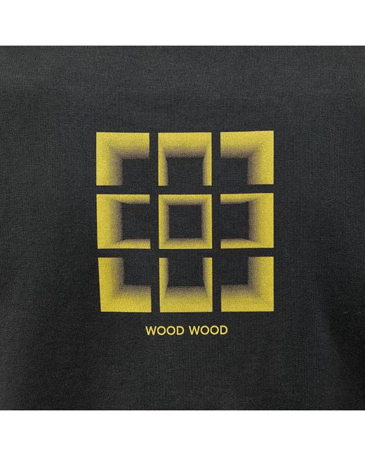 WOOD WOOD Black Haider Dancing T-Shirt for men