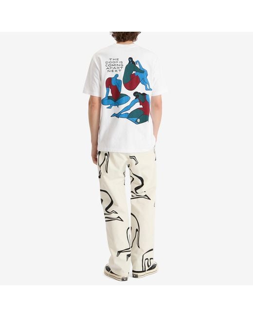 by Parra White The Broken Door T-Shirt for men
