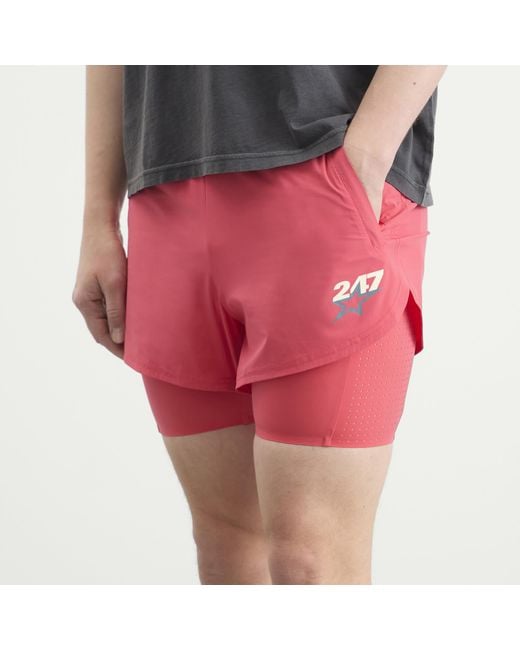 REPRESENT 247 Red Hybrid Short for men