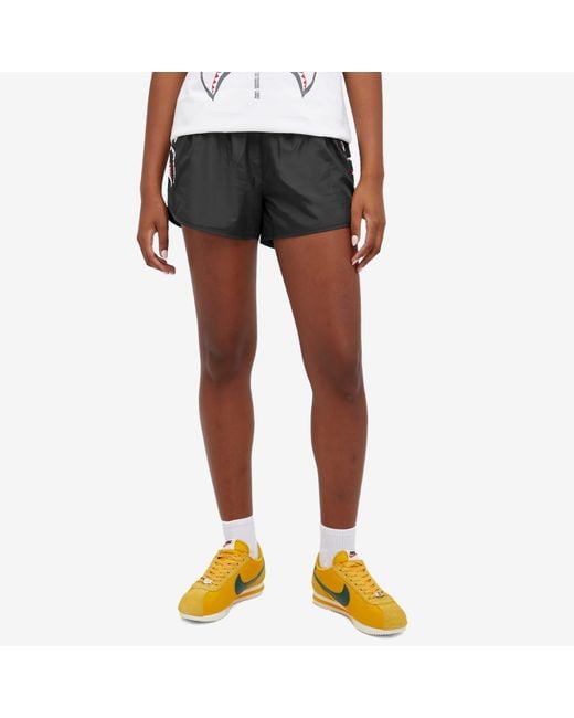A Bathing Ape Black Shark Running Shorts