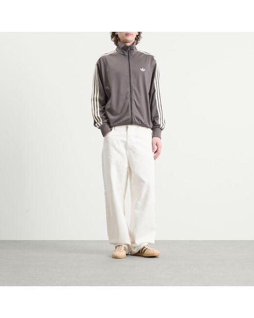 Adidas Gray Firebird Tracktop for men
