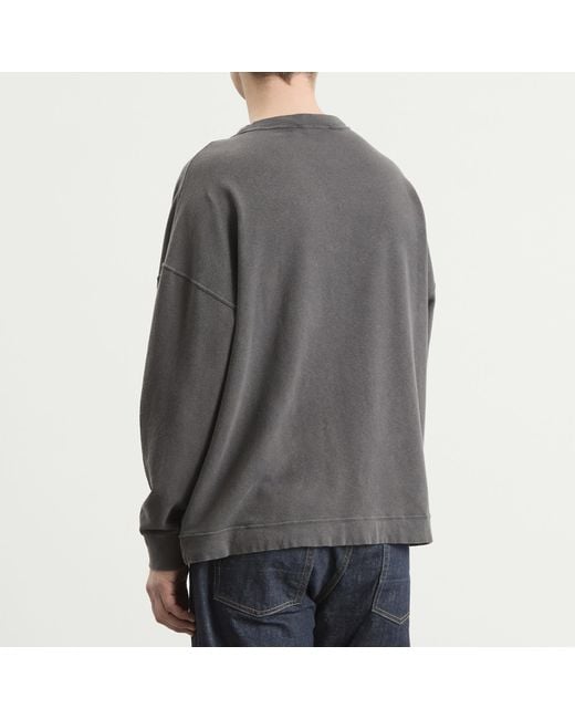 Our Legacy Gray Washed Slack Sweatshirt for men
