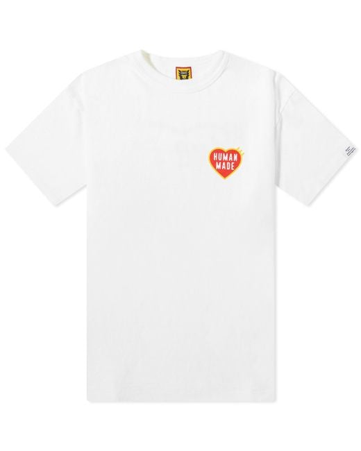 Human Made White Heart T-Shirt for men