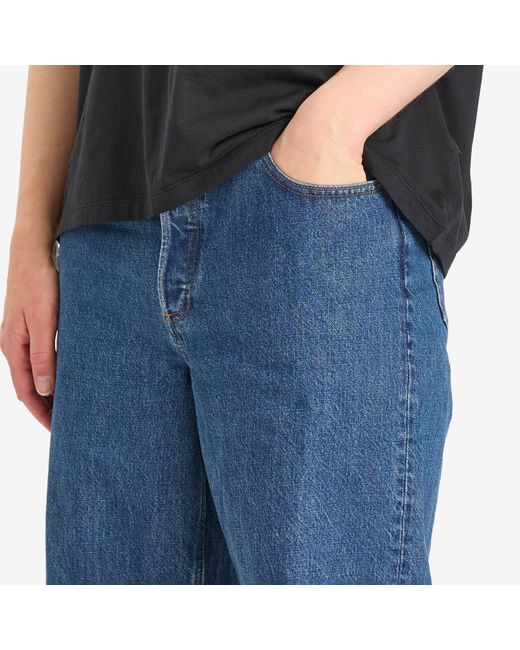 A.P.C. Aaron Wide Denim Jeans in Blue for Men | Lyst