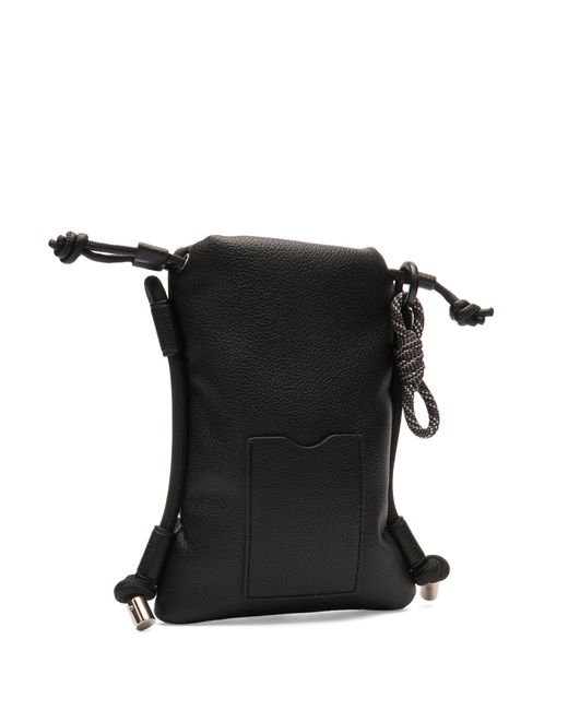F/CE Black Tech Leather Map Pochette Bag