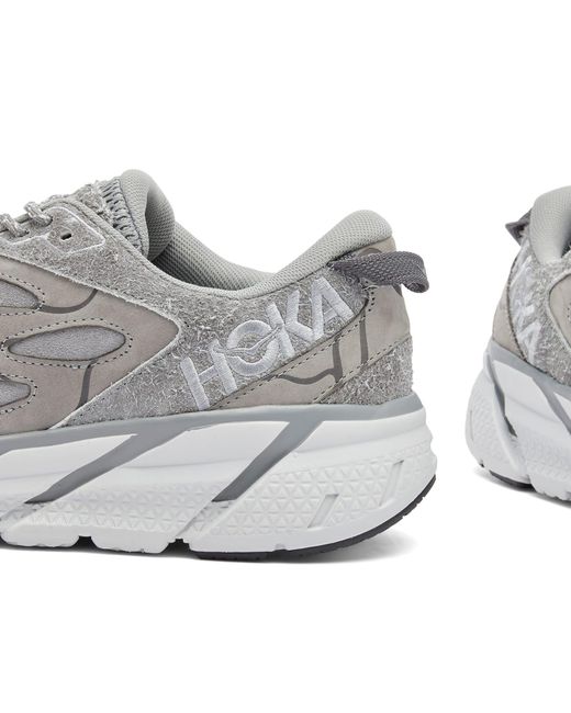 Hoka One One Gray U Clifton L Suede Tp