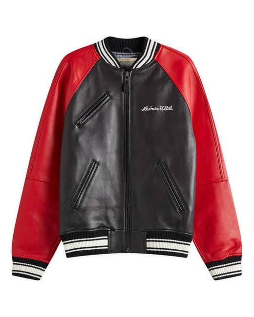 Avirex Black Track 'N' Field Jacket for men