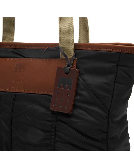 MINNESSAK Black Tote Bag