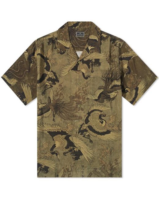 Maharishi Green Peace Cranes Vacation Shirt for men