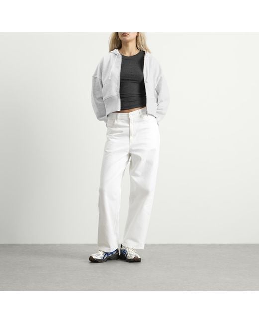 Dime Gray Cropped Hoodie