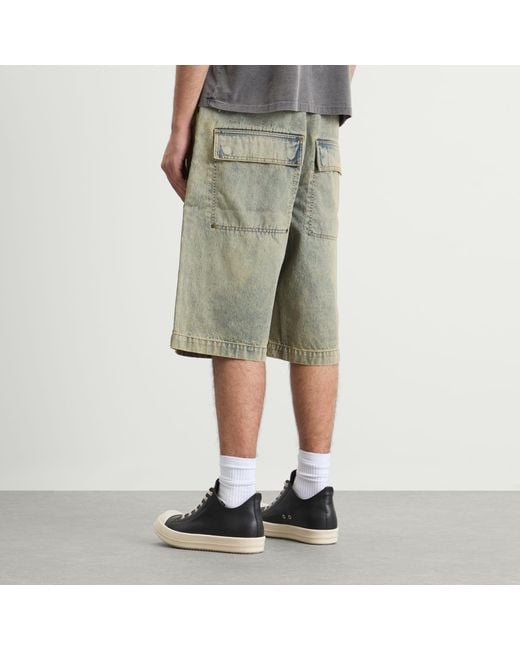 Entire studios Green Spar Denim Shorts for men