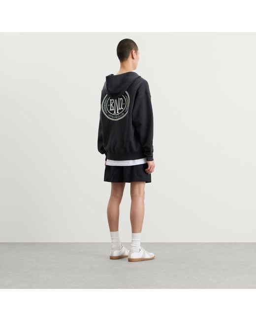 END. Black Leisure Zip Hoodie
