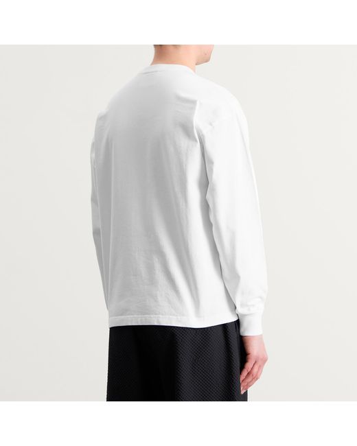 MKI Miyuki-Zoku White Uniform Long Sleeve T-Shirt for men