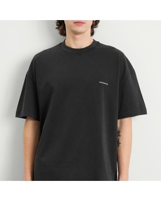 Cole Buxton Black Mini Logo T-Shirt for men