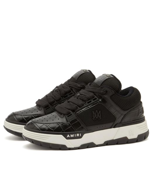 Amiri Black Croc Debossed Ma-1 for men