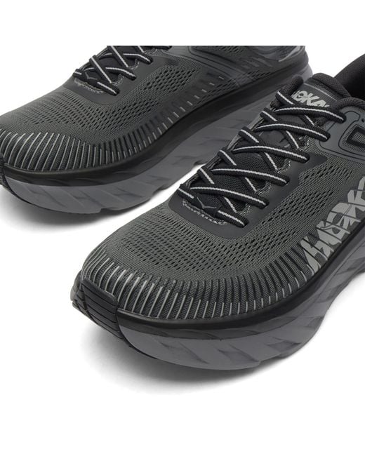 Hoka One One Black Bondi 7 Sneaker for men