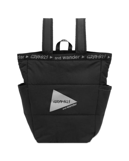 Gramicci Black X And Wander Padded 2 Way Tote for men