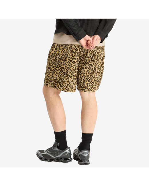 Brain Dead Multicolor Twill Climber Shorts for men
