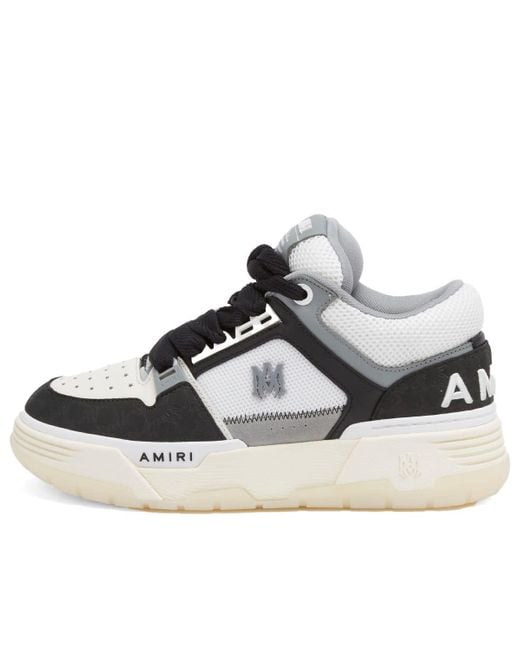Amiri Black Ma-1 Quad Debossed Nubuck Sneaker for men