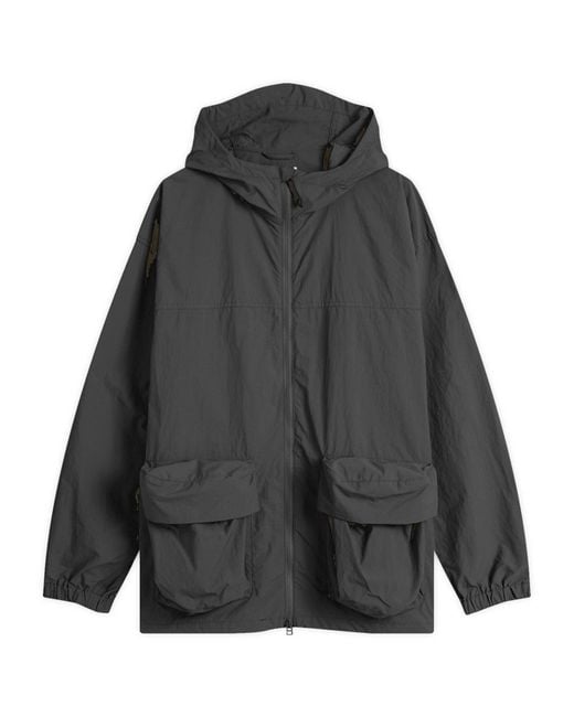 Snow Peak Black Nylon Tussah Jacket for men
