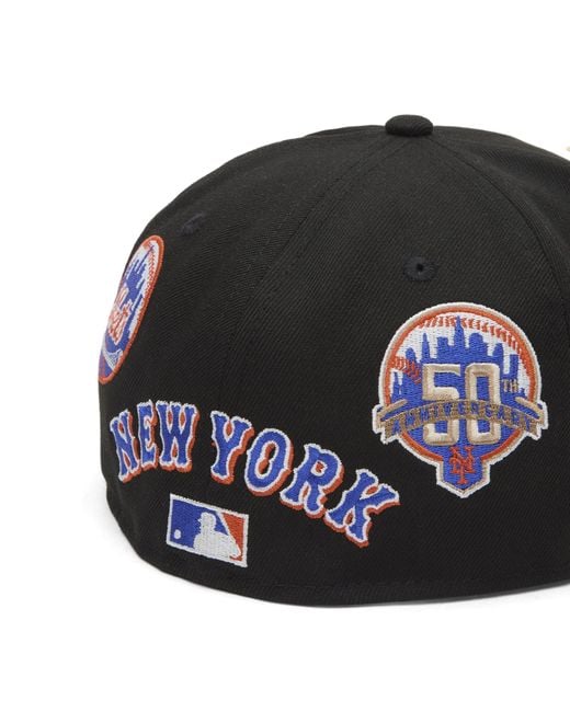 KTZ Black Image New York Mets Subway Series 59Fifty Cap