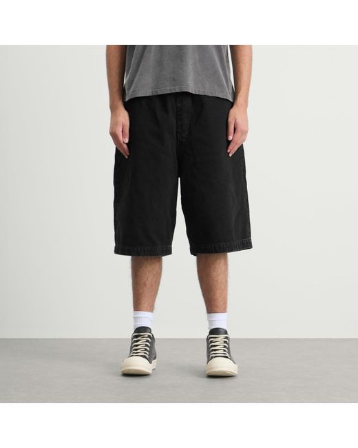 Entire studios Black Spar Denim Shorts for men