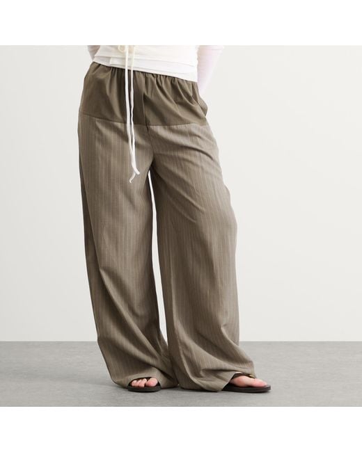 St. Agni Gray Relaxed Splice Pants