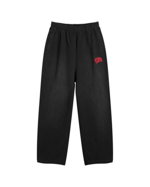 BBCICECREAM Black Oversized Arch Logo Sweatpants for men