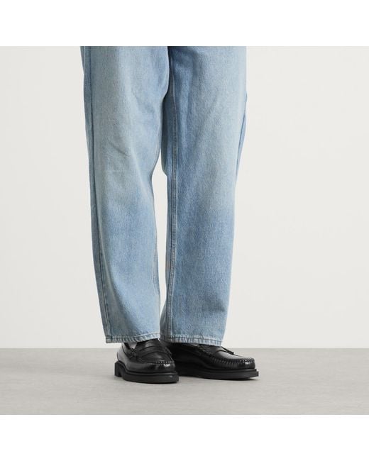 G.H.BASS Black Larson Step Loafer for men