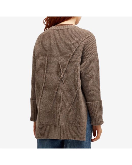 Undercover Brown Oversized Knitted Jumper