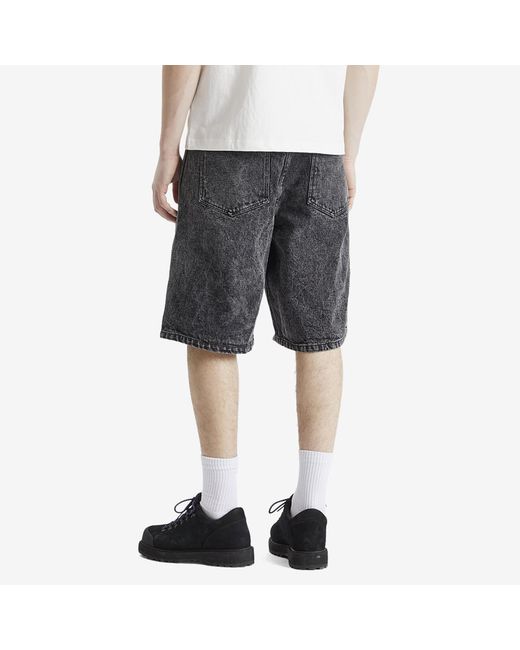 Heresy Gray Stearne Denim Shorts for men