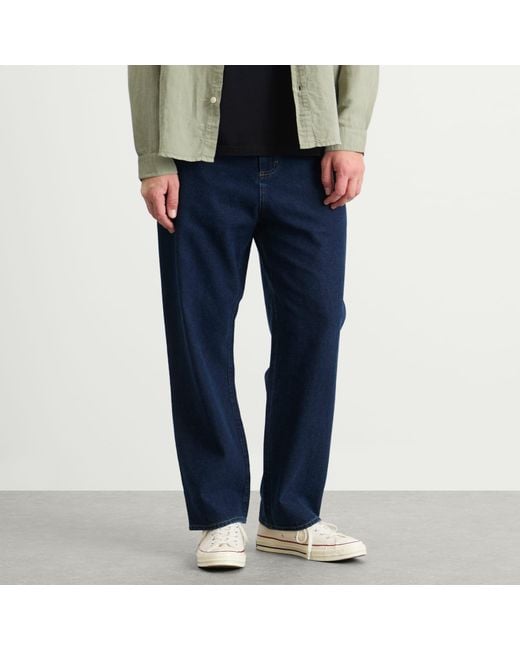 Folk Blue Barrel Leg Jean for men