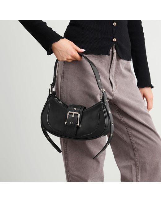OSOI Black Hobo Brocle Bag