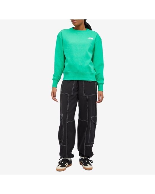 The North Face Green Essential Crew Sweat