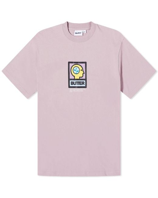 Butter Goods Pink Environmental T-Shirt for men