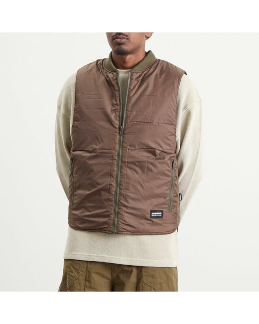 Neighborhood Green Reversible Padded Vest for men