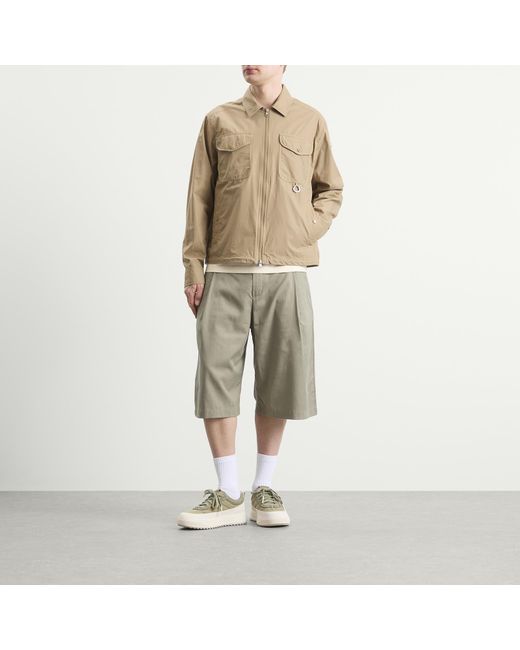 Moncler Natural Zip Up Shirt Jacket for men