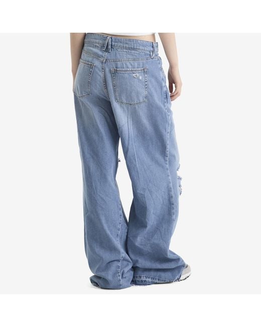 GOOD AMERICAN Blue Good Ease Relaxed Jeans
