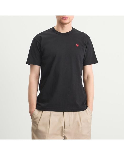 COMME DES GARÇONS PLAY Black Small Heart T-Shirt for men