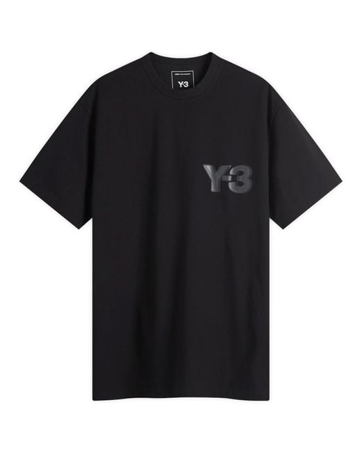 Y-3 Reflective Logo T-Shirt in Black for Men | Lyst