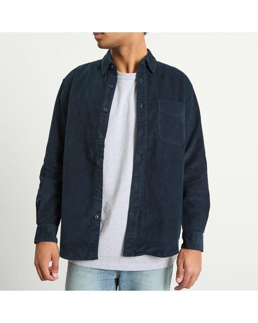 FRIZMWORKS Blue Og Corduroy Shirt for men