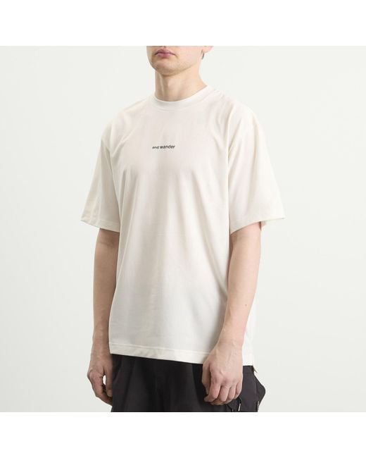 And Wander Natural Dry Mesh T-Shirt for men