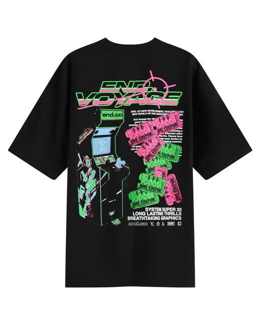 END. Black Coastal Arcade Voyage T-Shirt