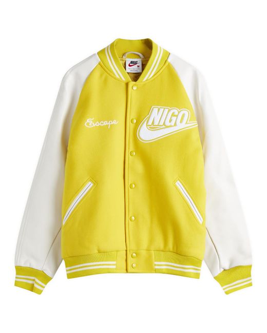 Nike Yellow X Nigo Varsity Jacket
