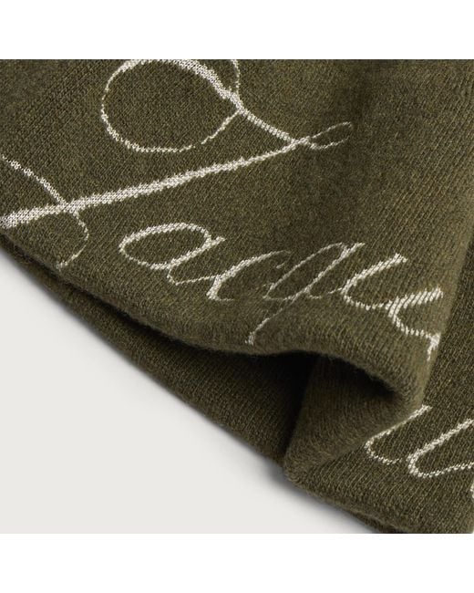 Jacquemus Green Script Logo Beanie for men