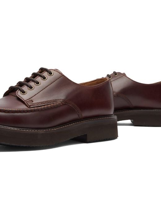 GRENSON Brown Carlo Derby Shoe for men