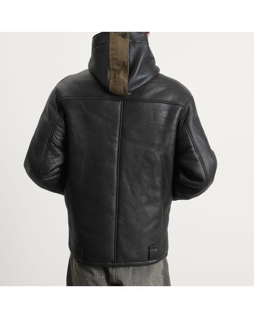 Our Legacy Black Blizzard Shearling Jacket for men